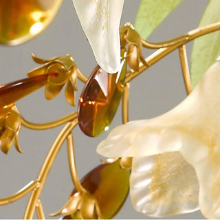 Thames - Modern Abstract Flower Leaf Vine Hanging Chandelier