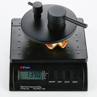 Nicoletta - Modern Brass 8" Rainfall Head Wall Mounted Shower Set