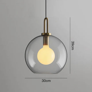 Ronnie - Postmodern Round Glass Pendant Hanging Ceiling Light