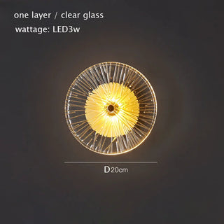 Nixie - Modern Round Crystal Wall Lamp