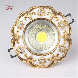 Novena - Vintage Patterned Gold Round Ceiling Spotlight Downlight