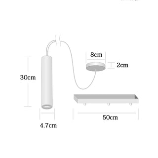 Huelva - Modern Walnut Beech Wood Cylindrical Tube Hanging Pendant Ceiling Light