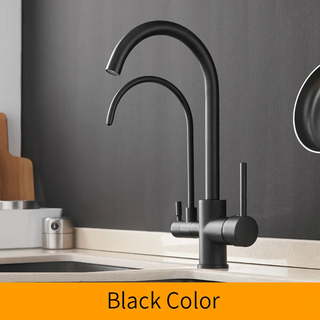 Cirillo - Solid Brass Pull Out Crane Deck Mounted Single Lever Kitchen Tap