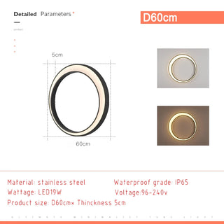 Gyldas - LED Outdoor Ring Wall Light