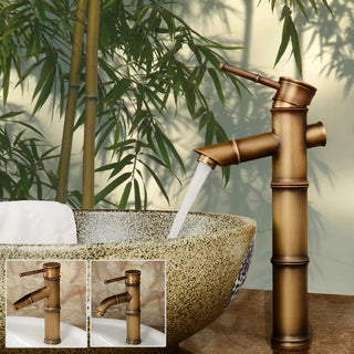Charon - Brass Bamboo Basin Tap