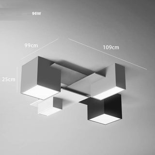 Consejo - Modern Black/White Block Ceiling Light