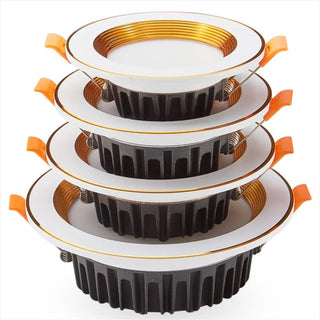 Dover - Modern Round White/Gold Ceiling Spotlight Downlight