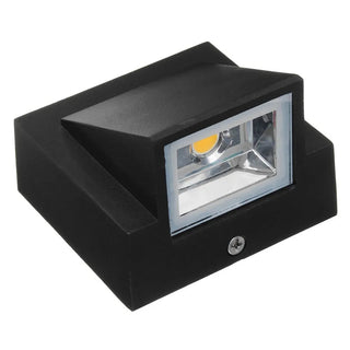 Banks - Dual Head Up/Down Black LED Outdoor Wall Light