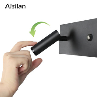 Dotty - Adjustable Modern Silver Reading Wall Light