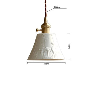 Milan - Rustic Ceramic Modern Ceiling Pendant Light