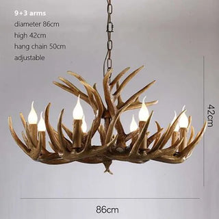 Skye Ridge - Vintage Style Antler Pendant Light – Ideal for Farmhouse or Country Homes