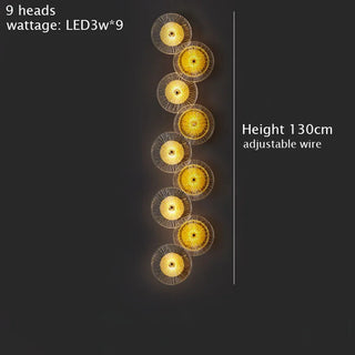 Nixie - Modern Round Crystal Wall Lamp