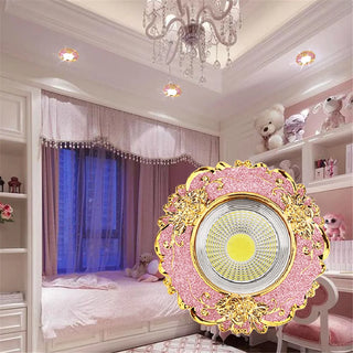 Moulmein - European Pink & Gold Vintage Recessed Ceiling Downlight