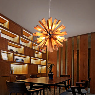 Beck - Wooden Creative Sputnik Lamp Farmhouse Pendant Light