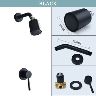 Lysander - Modern Single Lever Wall Mounted Shower Set