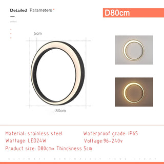 Gyldas - LED Outdoor Ring Wall Light
