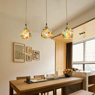 Cartaxo - Tiffany Handmade Color Mosaic Pendant Lamp
