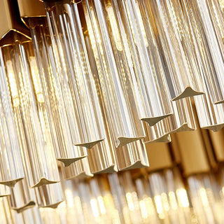 Claire- Modern Gold Stainless Steel Crystal Round Chandelier