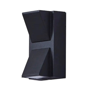 Banks - Dual Head Up/Down Black LED Outdoor Wall Light