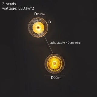 Nixie - Modern Round Crystal Wall Lamp