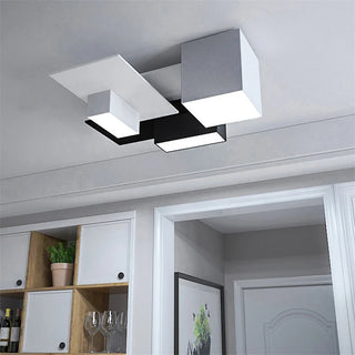 Consejo - Modern Black/White Block Ceiling Light