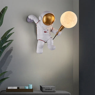 Macarius - Astronaut Holding Moon Wall Light