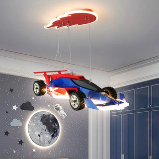 Argyros - LED Hanging Racing Car Children's Ceiling Light