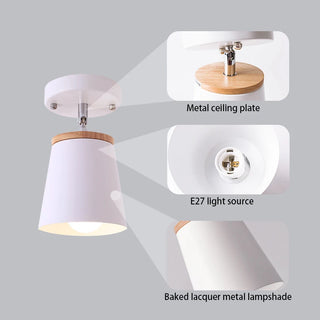 Oxley - Modern White Minimalist Adjustable Semi Flush Ceiling Light