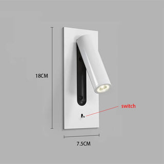 Magaly - Modern Rotating LED Wall Rectangle Reading Wall Light