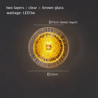 Nixie - Modern Round Crystal Wall Lamp