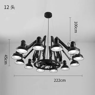 Cadman -  Industrial Spider Spotlight Ceiling Light Chandelier