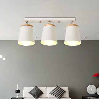 Oxley - Modern White Minimalist Adjustable Semi Flush Ceiling Light
