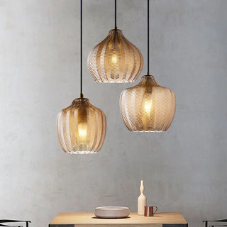 Charlotte - Nordic Perforated Glass Dome Hanging Pendant Ceiling Light