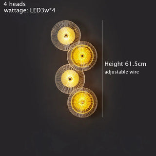 Nixie - Modern Round Crystal Wall Lamp