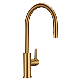 Dotty - Modern Gold Brass Swivel Single Handle Kitchen Mixer Tap