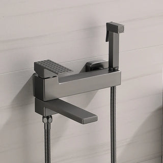 Pamila - Modern Single Handle Bathtub Tap Set with Handheld Shower