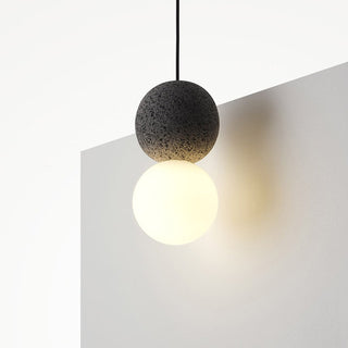Kuala - LED Double Ball Black Hanging Ceiling Pendant Light