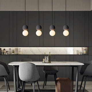 Kuala - LED Double Ball Black Hanging Ceiling Pendant Light