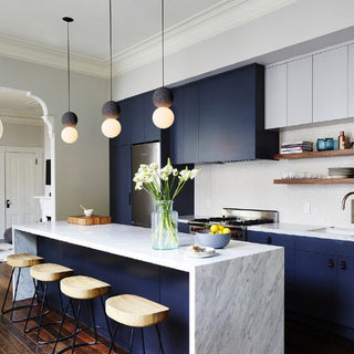 Kuala - LED Double Ball Black Hanging Ceiling Pendant Light