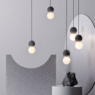 Kuala - LED Double Ball Black Hanging Ceiling Pendant Light