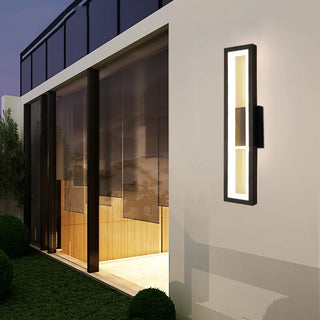 Mabun - Outdoor Modern IP65 LED Long Rectangle Wall Light