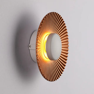 Waylon - Modern Circular Patterned Glass LED Wall Light