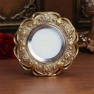 Novena - Vintage Patterned Gold Round Ceiling Spotlight Downlight