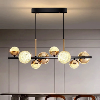 Gopi - Modern Glass Ball Multi Head Ceiling Chandelier
