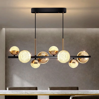 Gopi - Modern Glass Ball Multi Head Ceiling Chandelier