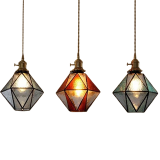 Jenicka - Modern LED Pendant Coloured Glass Ceiling Light