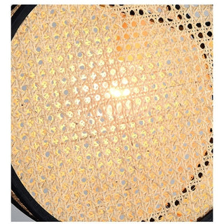 Montana - Bamboo Core Oriental Style Rattan Hanging Decorative Lighting Fixtures