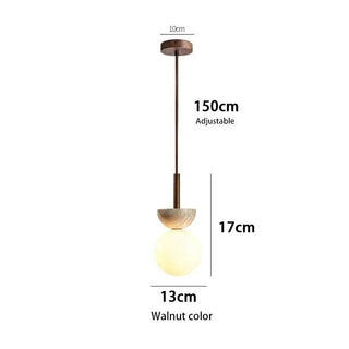 Leganes - Modern  Stone Milk White Shade Wabi Sabi Hanging Pendant Ceiling Light