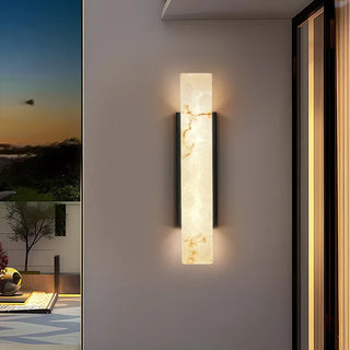 Maisie - Modern Minimalist Outdoor Lmitated Marble LED Wall Light