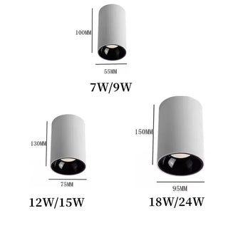 Samail - Surface Mounted Modern Ultra Bright LED Round Ceiling Downlight